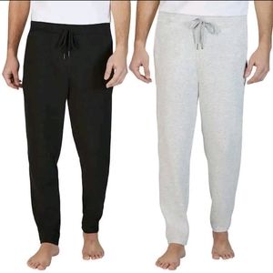 New Mens Eddie Bauer 2-Piece Lounge Joggers Sweatpants Black Gray Zip pocket